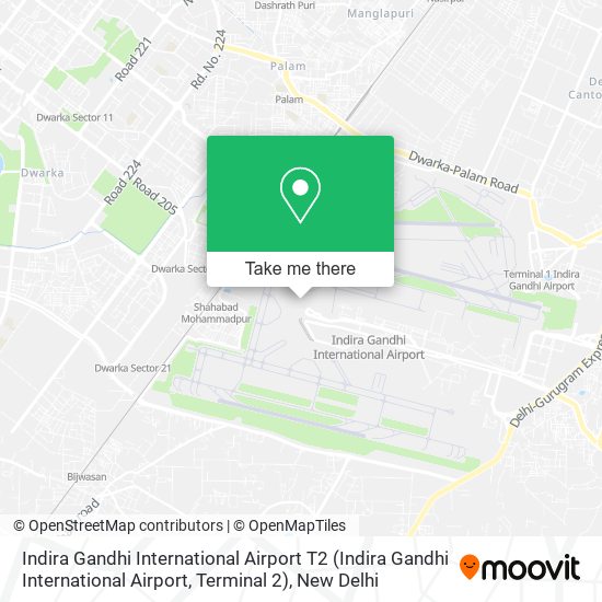 Indira Gandhi International Airport T2 (Indira Gandhi International Airport, Terminal 2) map