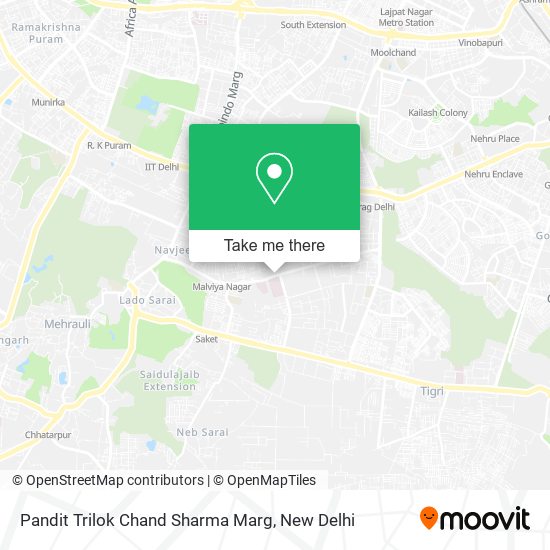 Pandit Trilok Chand Sharma Marg map