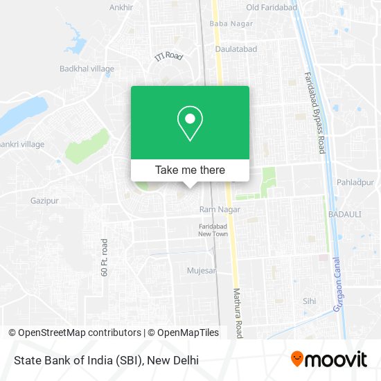 State Bank of India (SBI) map