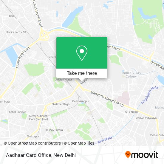 Aadhaar Card Office map