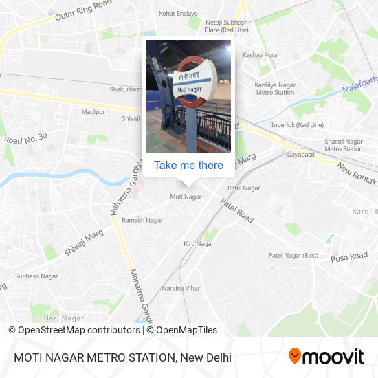 MOTI NAGAR METRO STATION map