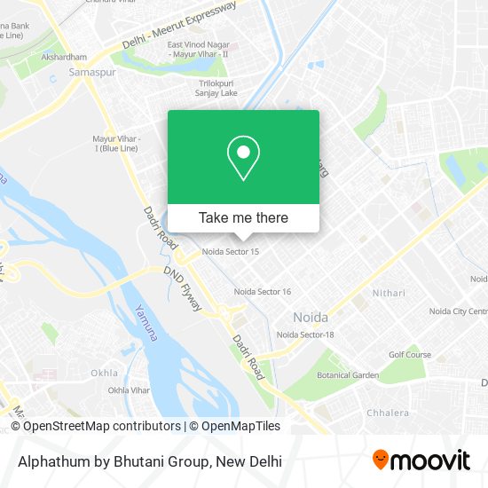 Alphathum by Bhutani Group map