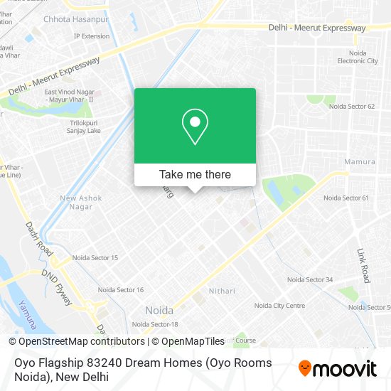 Oyo Flagship 83240 Dream Homes (Oyo Rooms Noida) map