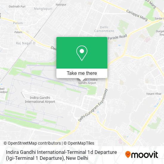 Indira Gandhi International-Terminal 1d Departure (Igi-Terminal 1 Departure) map