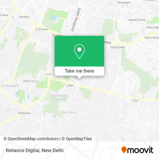 Reliance Digital map