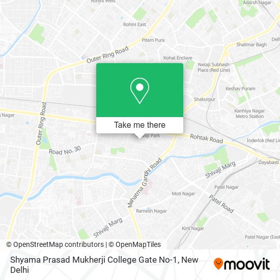Shyama Prasad Mukherji College Gate No-1 map