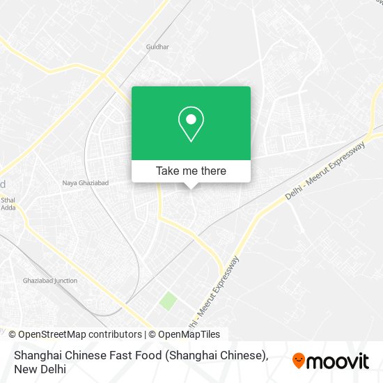 Shanghai Chinese Fast Food map