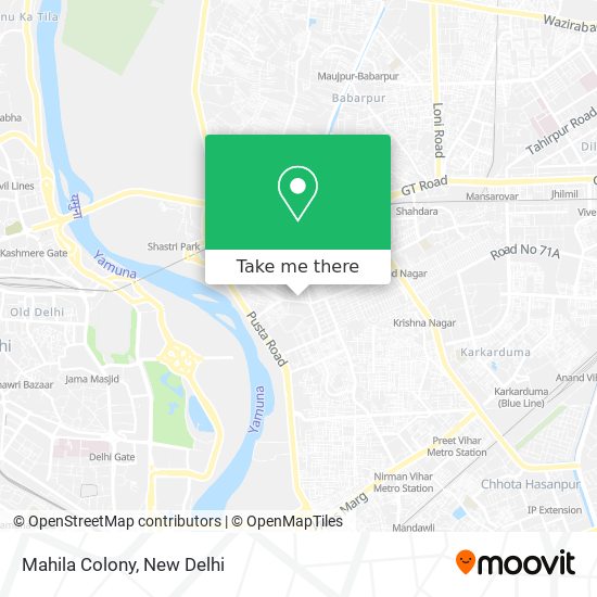 Mahila Colony map