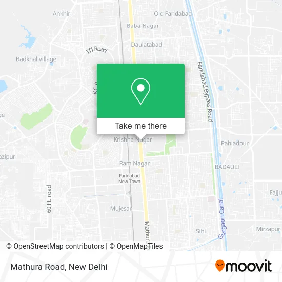Mathura Road map