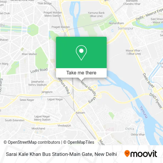 Sarai Kale Khan Bus Station-Main Gate map
