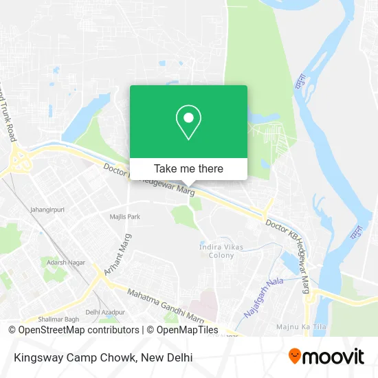 Kingsway Camp Chowk map