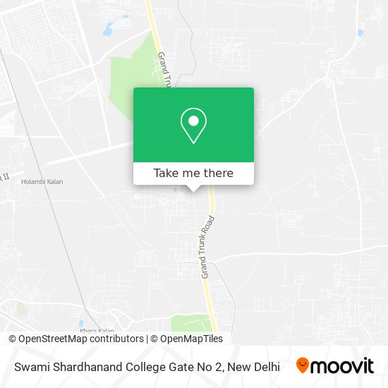 Swami Shardhanand College Gate No 2 map