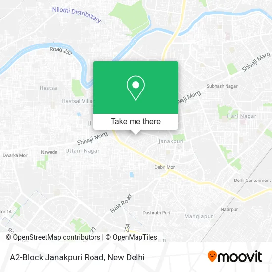 A2-Block Janakpuri Road map