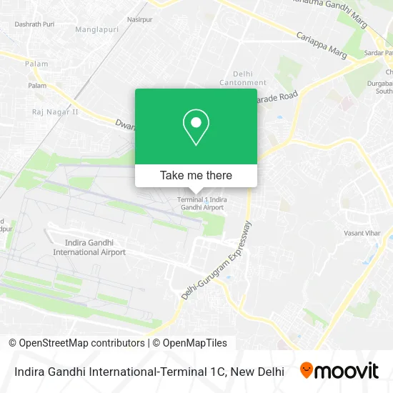 Indira Gandhi International-Terminal 1C map