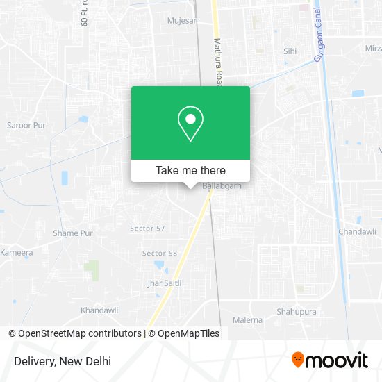 Delivery map