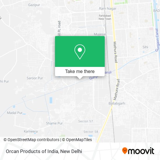 Orcan Products of India map