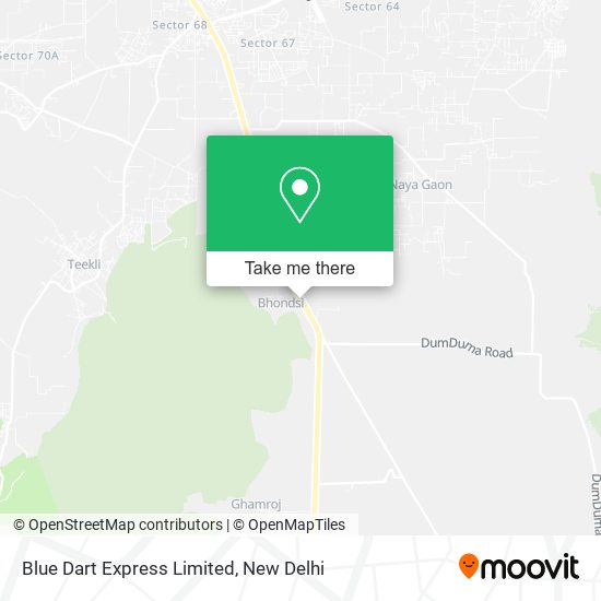 Blue Dart Express Limited map