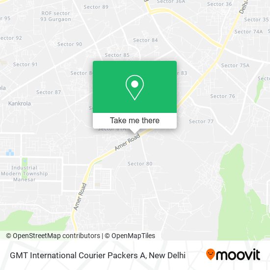 GMT International Courier Packers A map