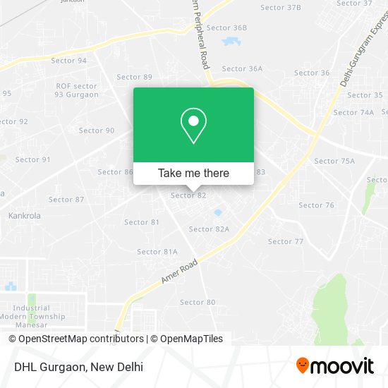 DHL Gurgaon map