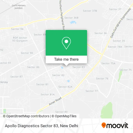 Apollo Diagnostics Sector 83 map