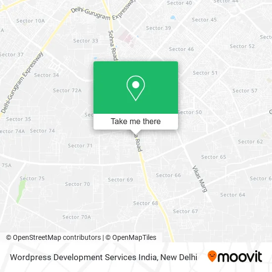 Wordpress Development Services India map