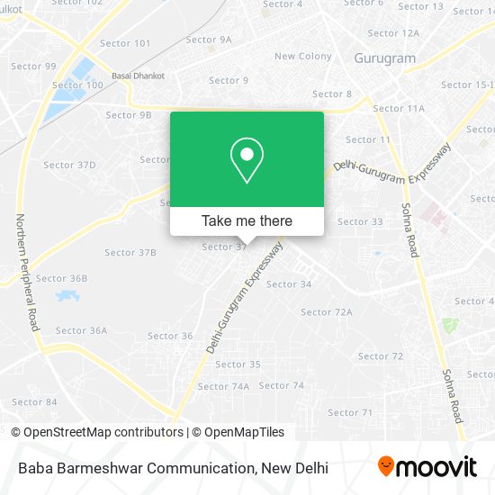 Baba Barmeshwar Communication map