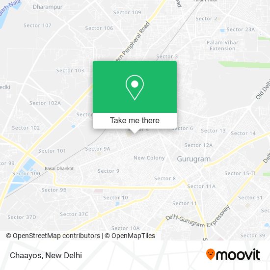 Chaayos map