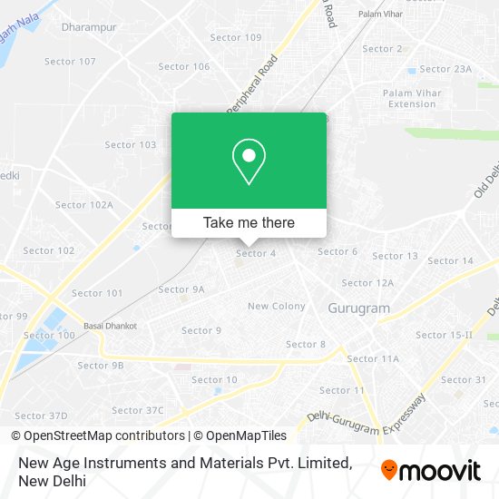 New Age Instruments and Materials Pvt. Limited map