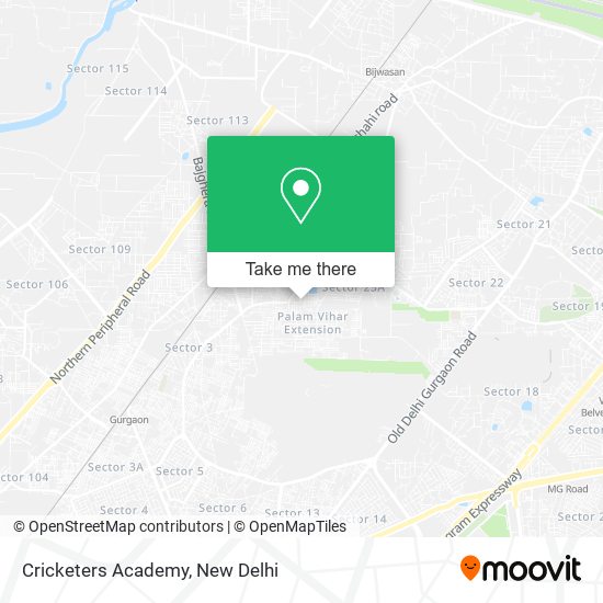 Cricketers Academy map