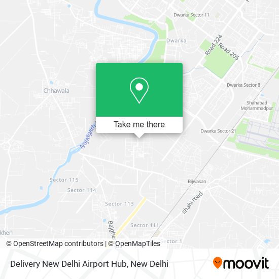Delivery New Delhi Airport Hub map