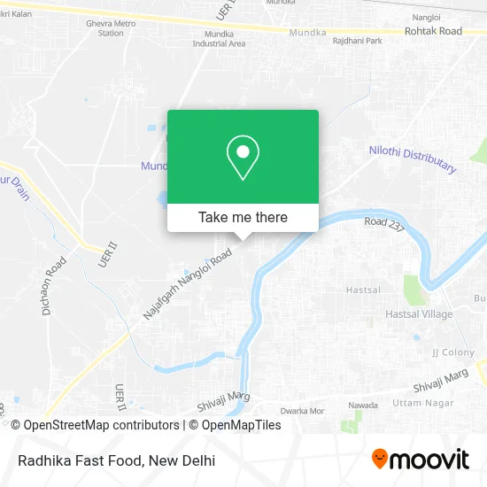 Radhika Fast Food map