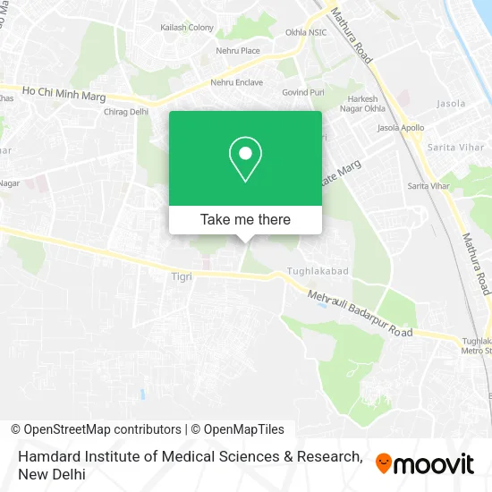 Hamdard Institute of Medical Sciences & Research map