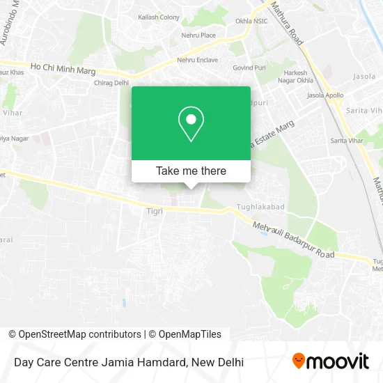 Day Care Centre Jamia Hamdard map