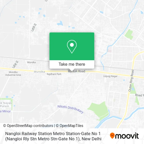 Nangloi Railway Station Metro Station-Gate No 1 (Nangloi Rly Stn Metro Stn-Gate No 1) map