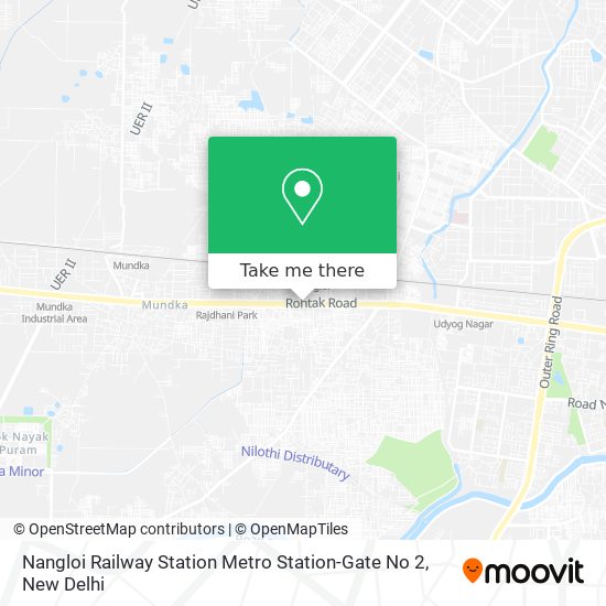 Nangloi Railway Station Metro Station-Gate No 2 map