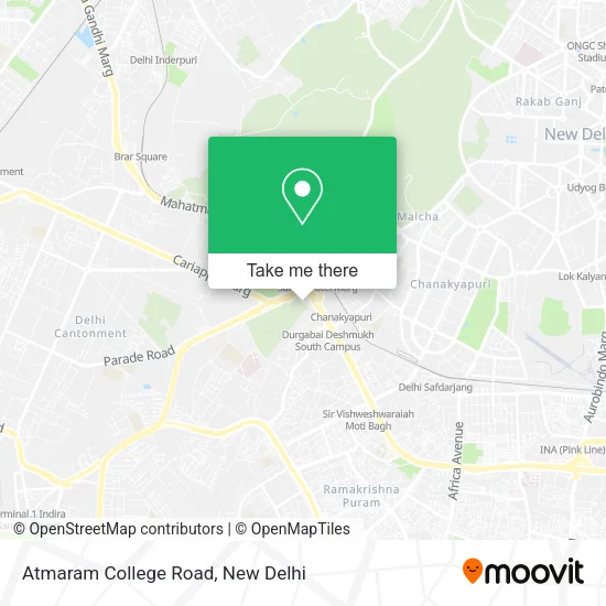 Atmaram College Road map