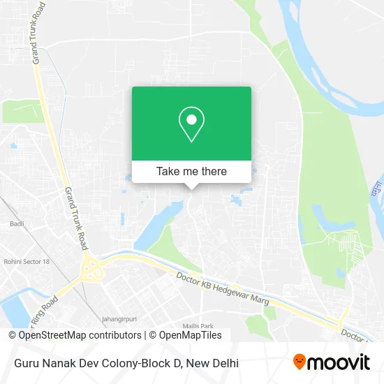 Guru Nanak Dev Colony-Block D map