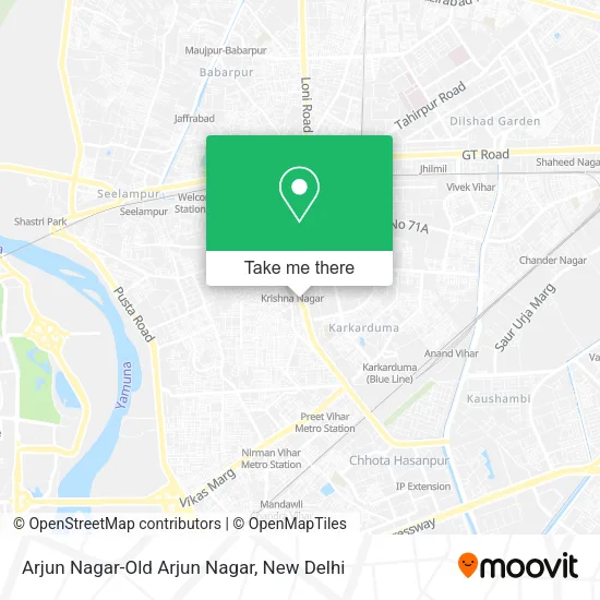 Arjun Nagar-Old Arjun Nagar map