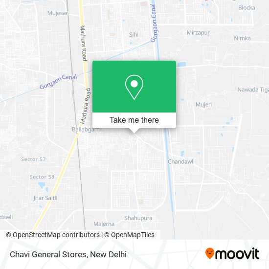 Chavi General Stores map