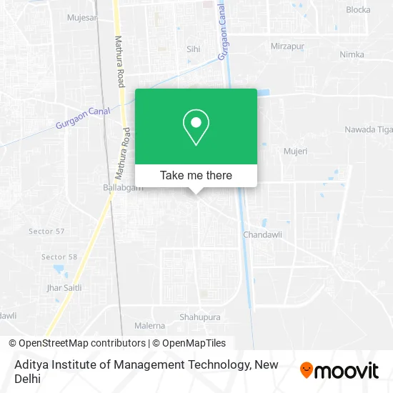 Aditya Institute of Management Technology map