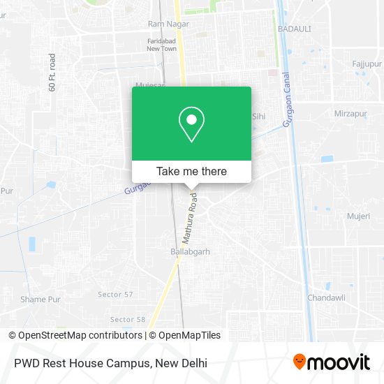 PWD Rest House Campus map