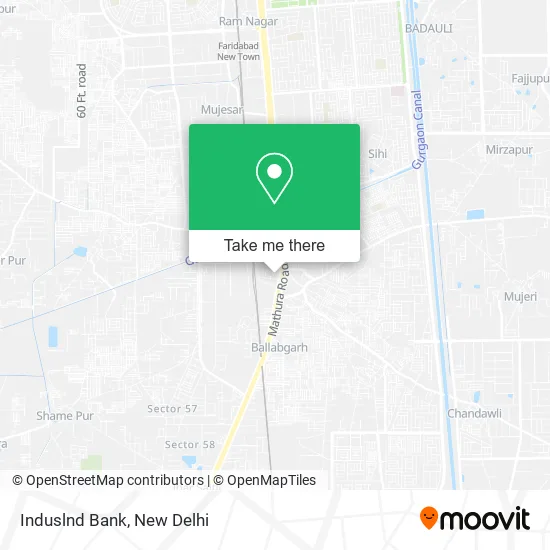 Induslnd Bank map