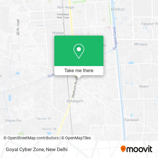 Goyal Cyber Zone map