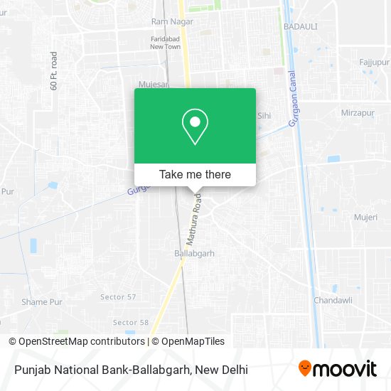Punjab National Bank-Ballabgarh map