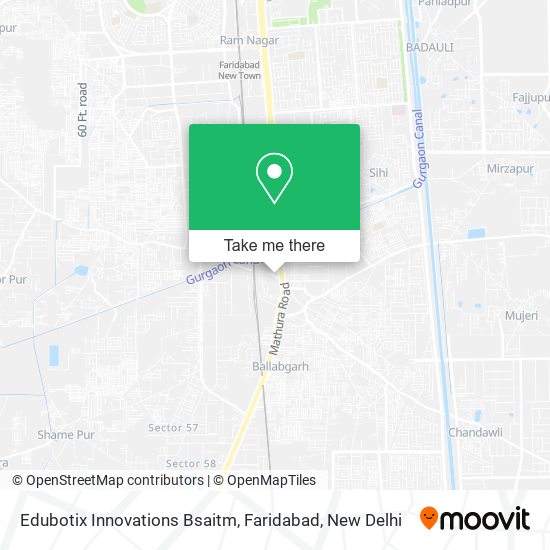 Edubotix Innovations Bsaitm, Faridabad map