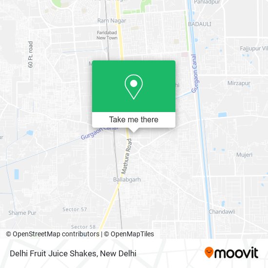 Delhi Fruit Juice Shakes map