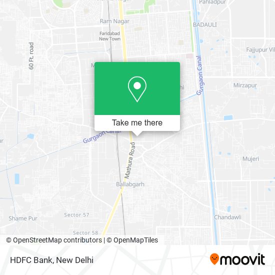 HDFC Bank map