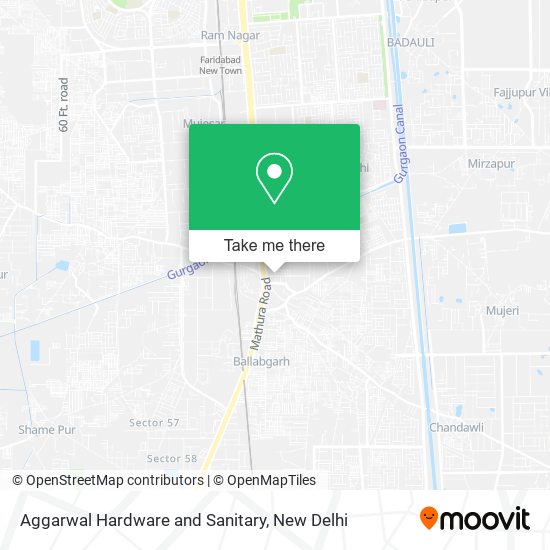 Aggarwal Hardware and Sanitary map