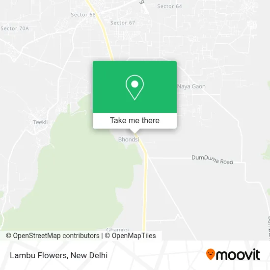 Lambu Flowers map
