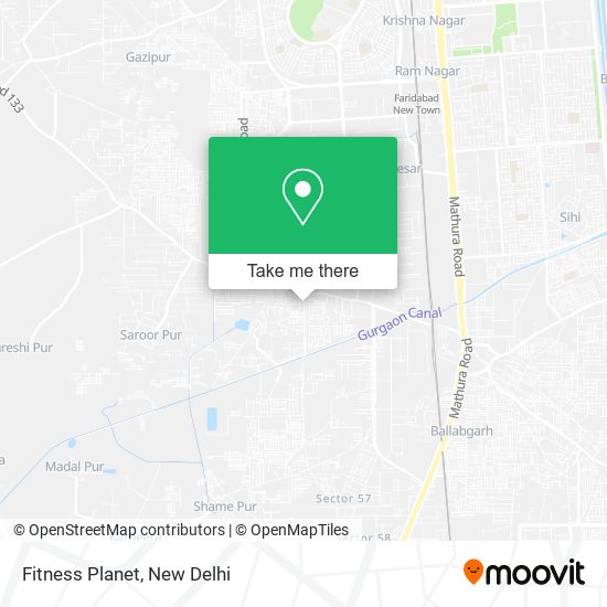 Fitness Planet map